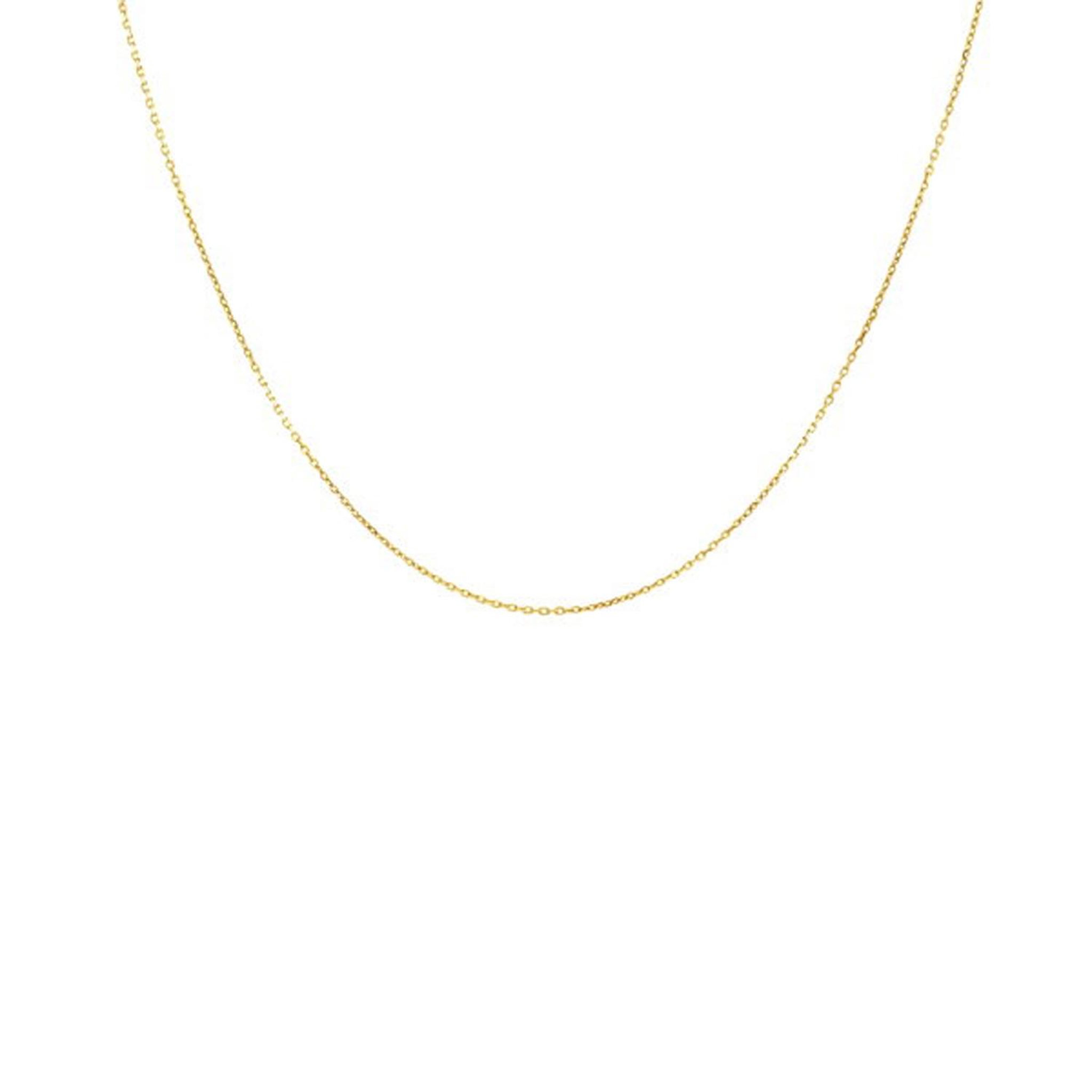 L'ATELIER D'AZUR Collier Chaine Or Jaune - Maille Forçat Diamantée - 40cm
