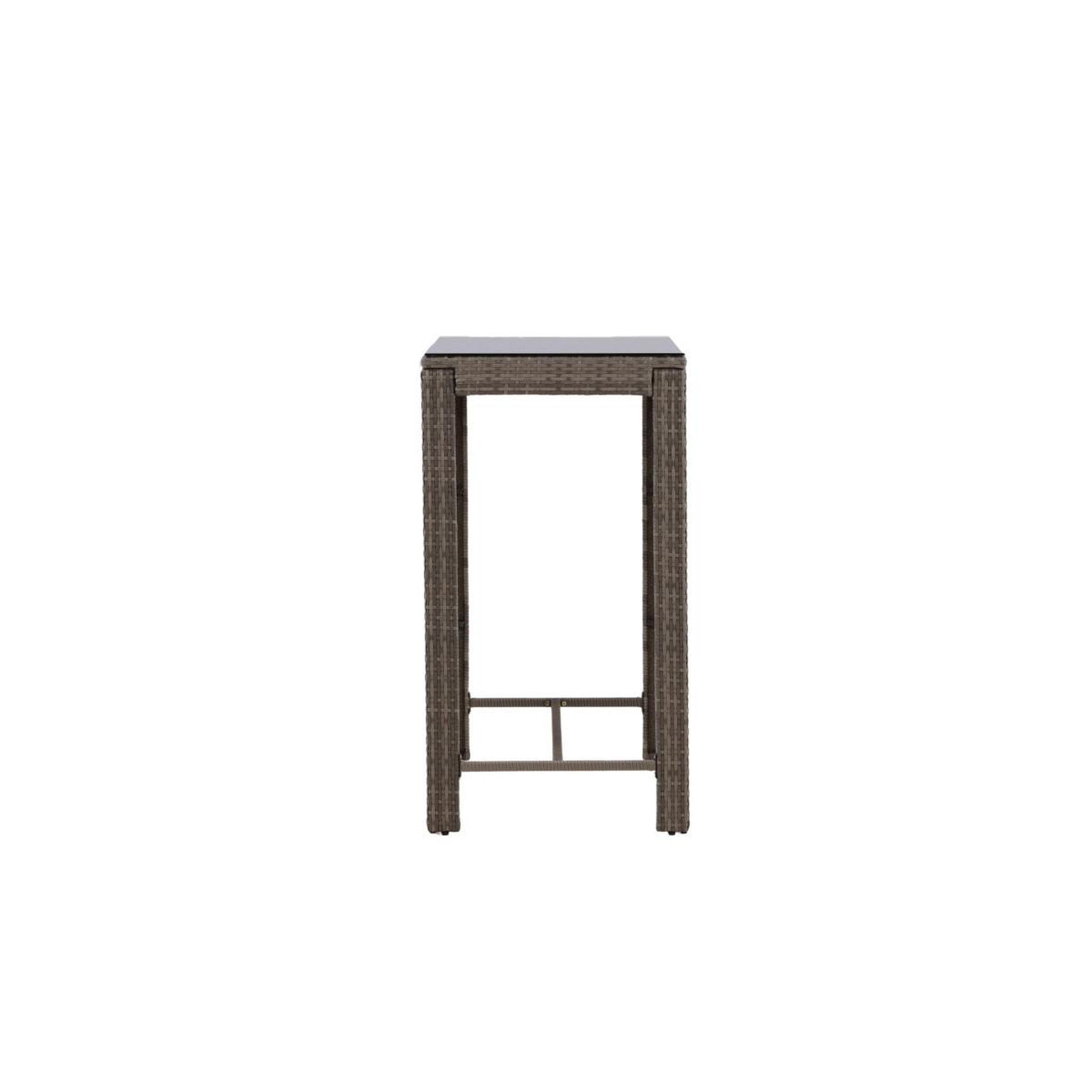 Voir la diapositive 2 : Paris Prix Table de bar de jardin  alo  110cm gris