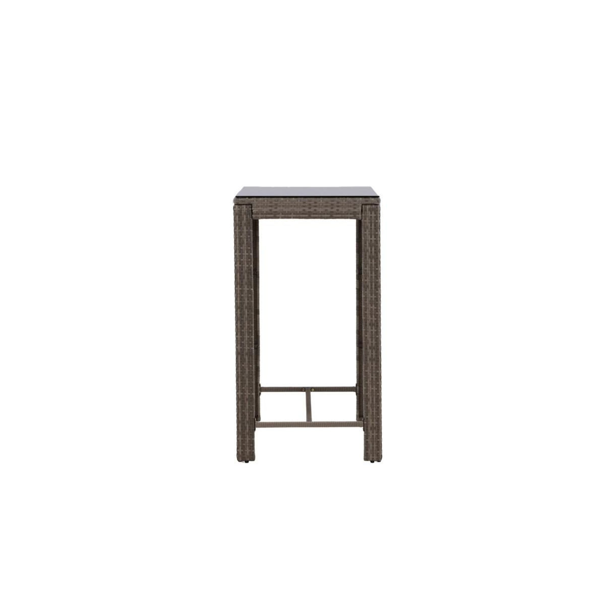Paris Prix Table de Bar de Jardin  Alo  110cm Gris