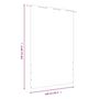 Voir la diapositive 6 : VIDAXL Ecran de balcon Rouge 140x240 cm Tissu Oxford