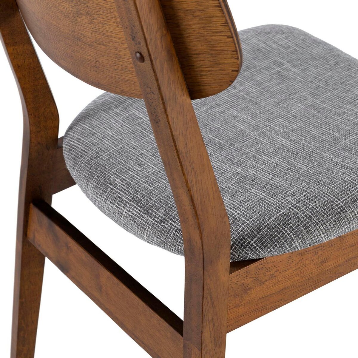 VS VENTA-STOCK Pack de 2 chaises Susi couleur Noyer, bois massif