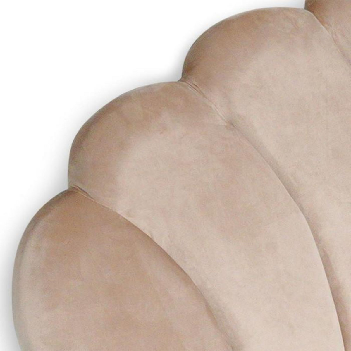 Paris Prix Tête de Lit en Velours  Shelly  140cm Taupe