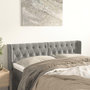 Voir la diapositive 1 : VIDAXL Tete de lit avec oreilles Gris clair 147x16x78/88 cm Velours