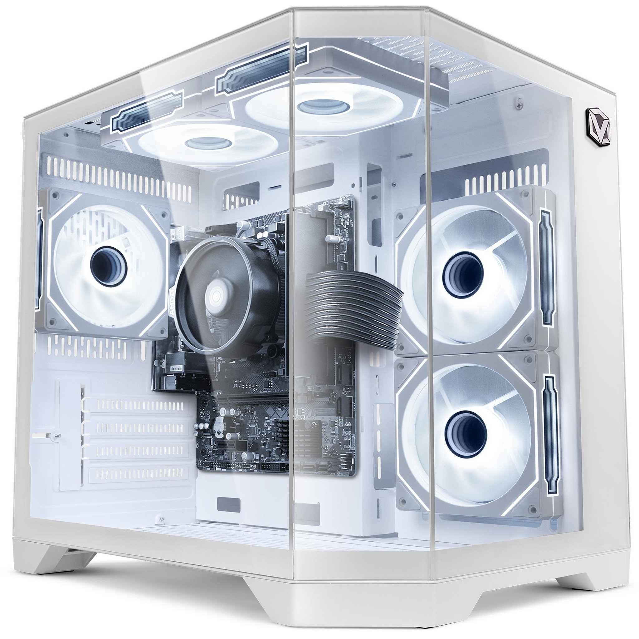 VIBOX PC Gamer - Ryzen 3 3200G, Graphiques intégrés, 16 Go RAM, 1 To SSD, Windows 11, WiFi 6 + Bluetooth