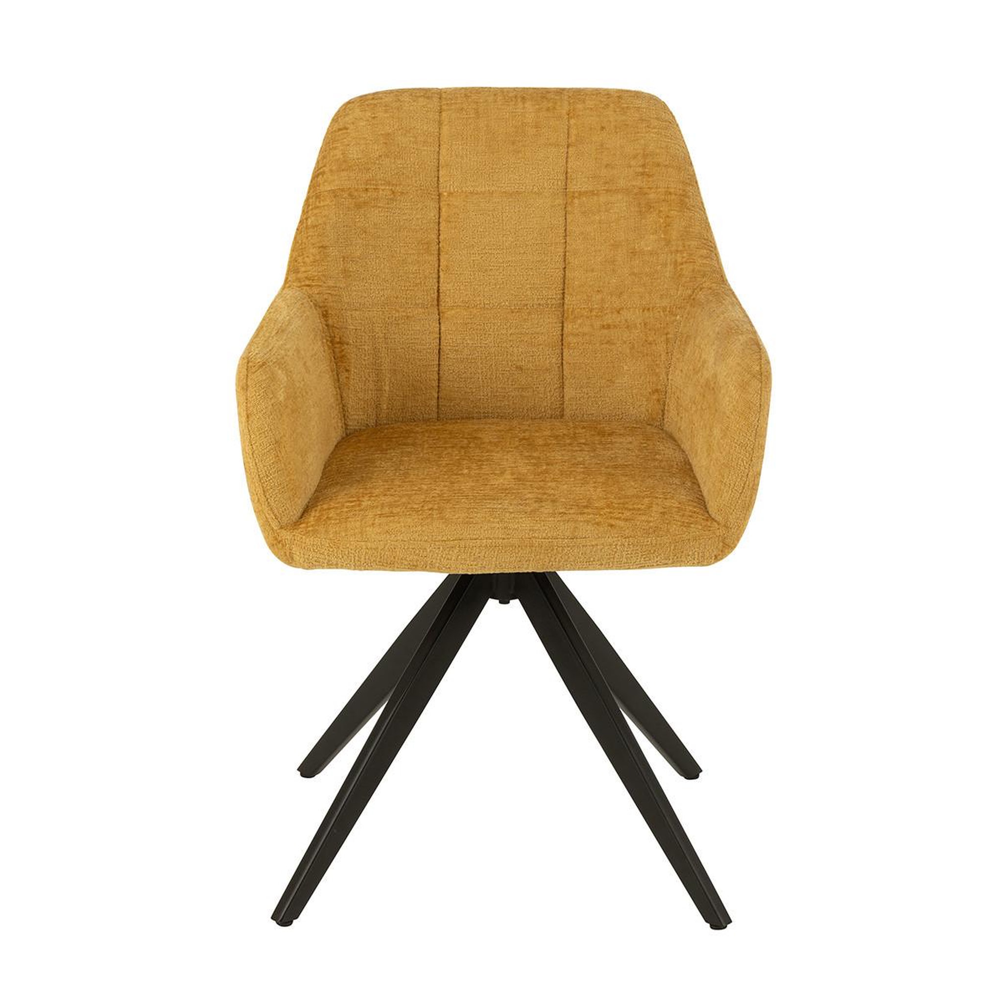 Voir la diapositive 2 : J-LINE Chaise design  louna  85cm ocre