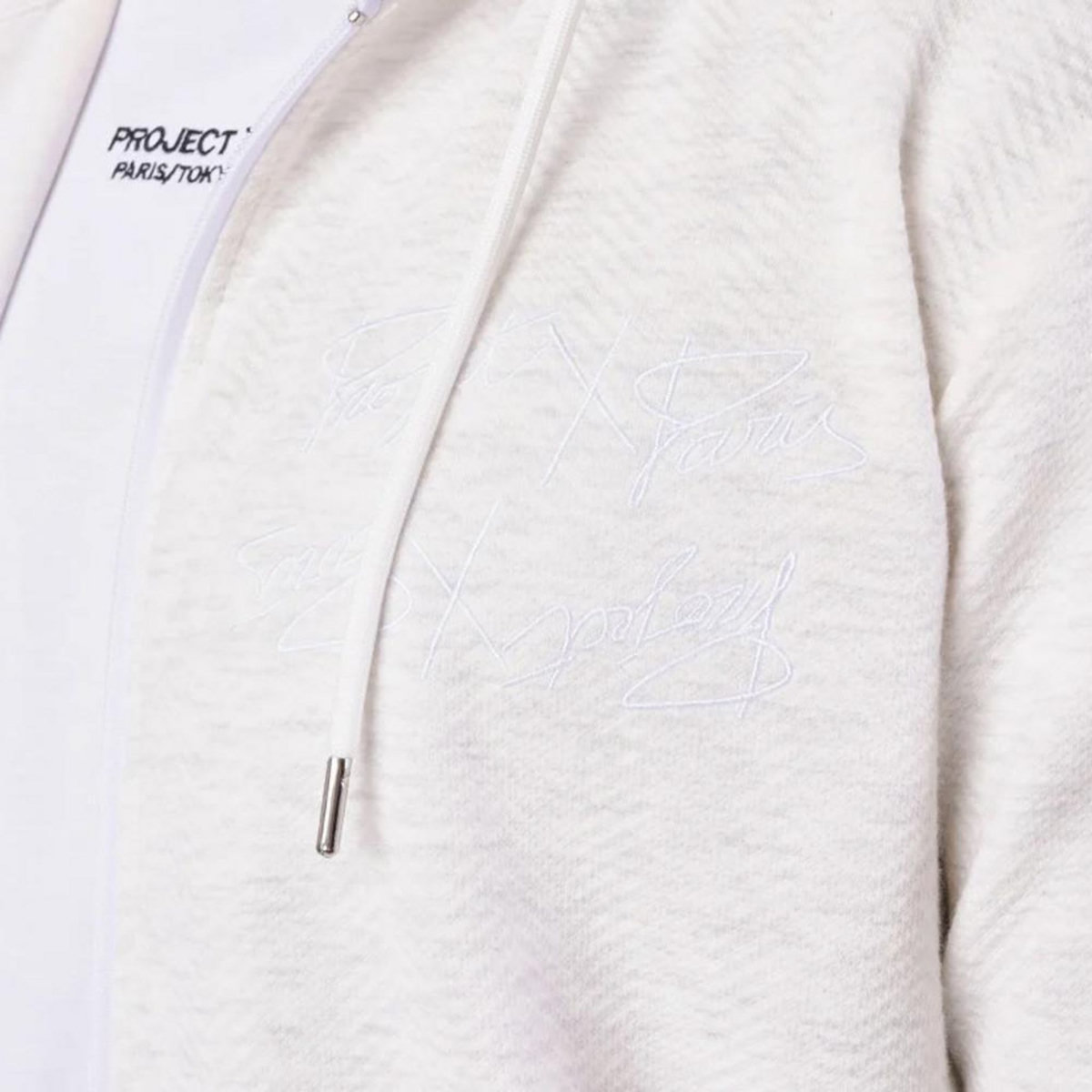Project X Sweat Zippé Blanc Homme Project X Paris 2230164