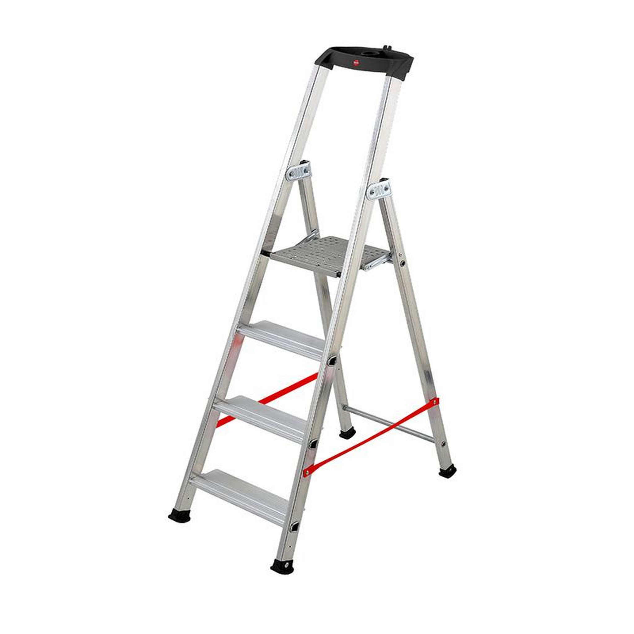 HAILO Escabeau professionnel pliable en aluminium 4 marches larges Hailo Alu Pro