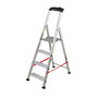 Voir la diapositive 1 : HAILO Escabeau professionnel pliable en aluminium 4 marches larges Hailo Alu Pro
