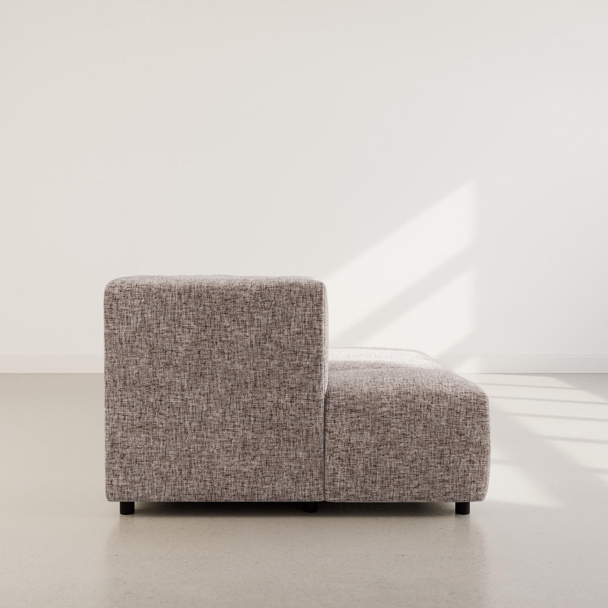 Voir la diapositive 6 : LISA DESIGN Curtis - canapé d'angle gauche 4 places avec accoudoir en tissu texturé