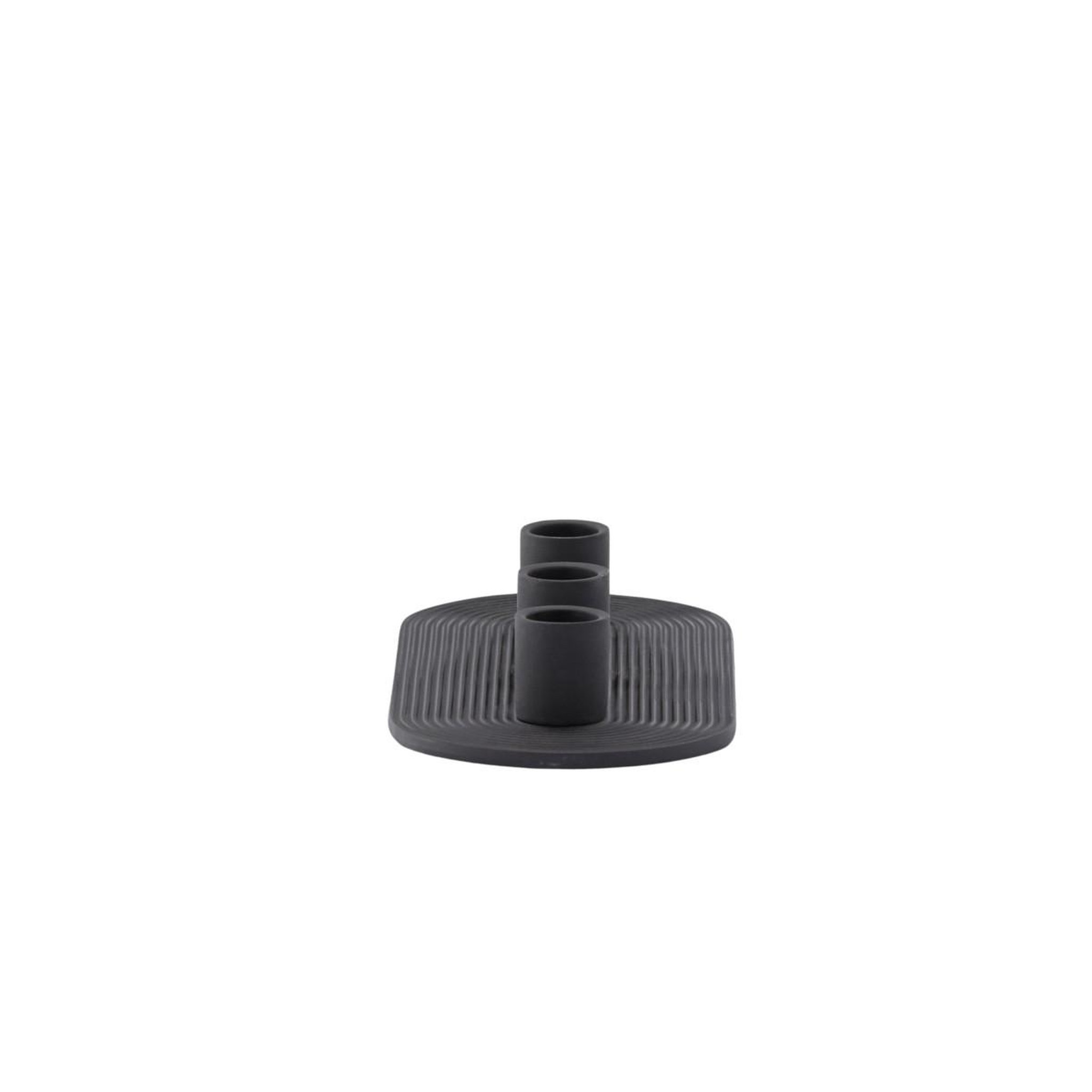 Voir la diapositive 5 : Paris Prix Bougeoir en argile 3 bougies  dian  24cm noir
