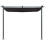 Voir la diapositive 4 : Habitat et Jardin Pergola adossée avec toit rétractable - 3 x 3 m - Gris anthracite