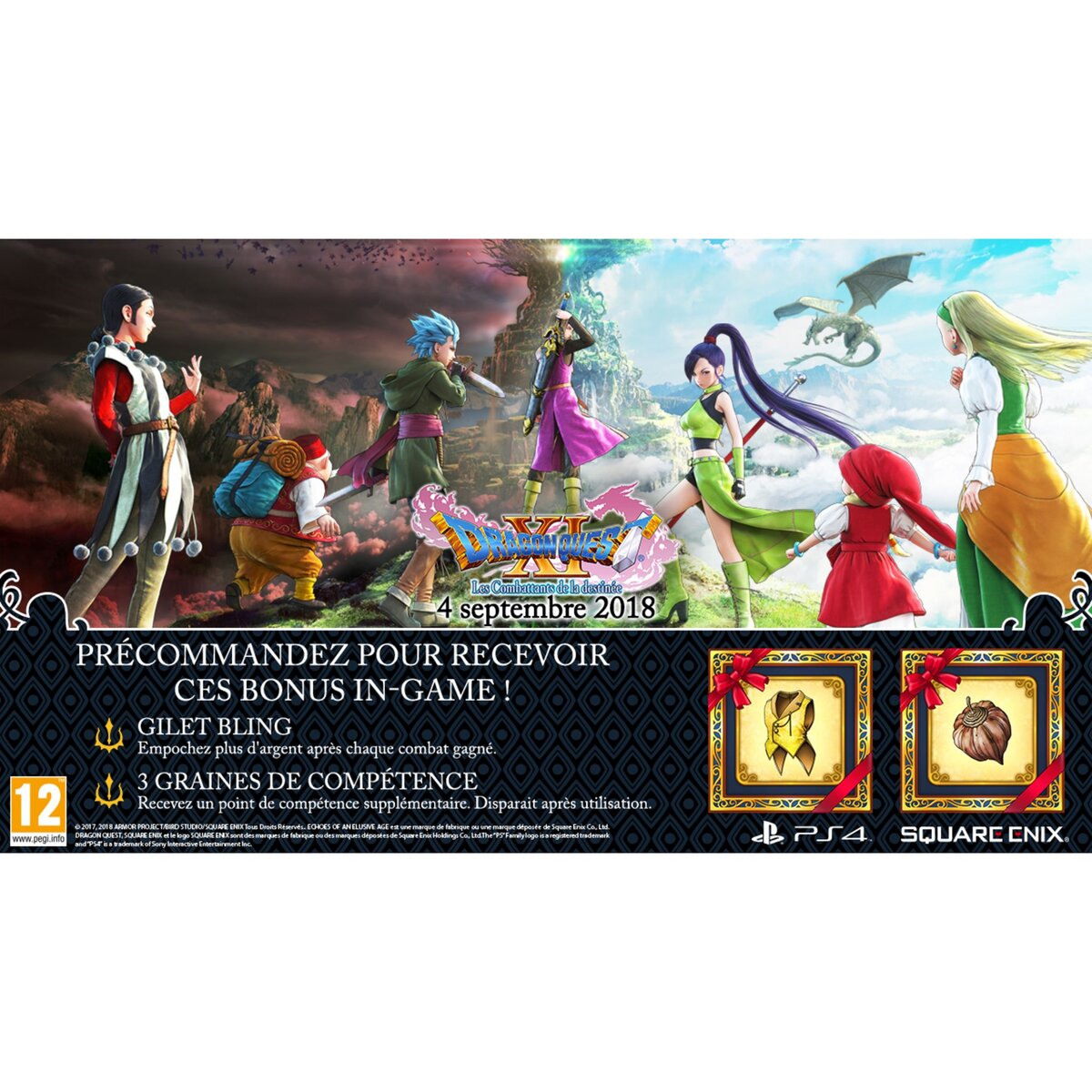 Dragon Quest XI : Les Combattants de La Destinée PS4