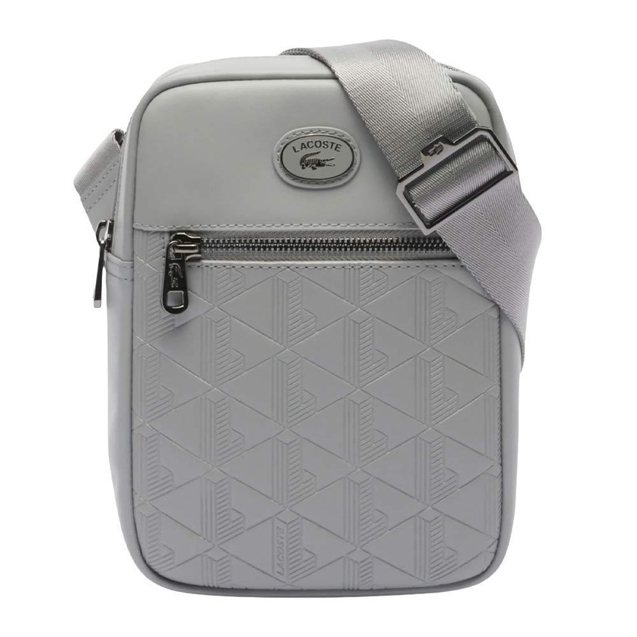 Voir la diapositive 2 : Lacoste Sacoche grise homme lacoste
