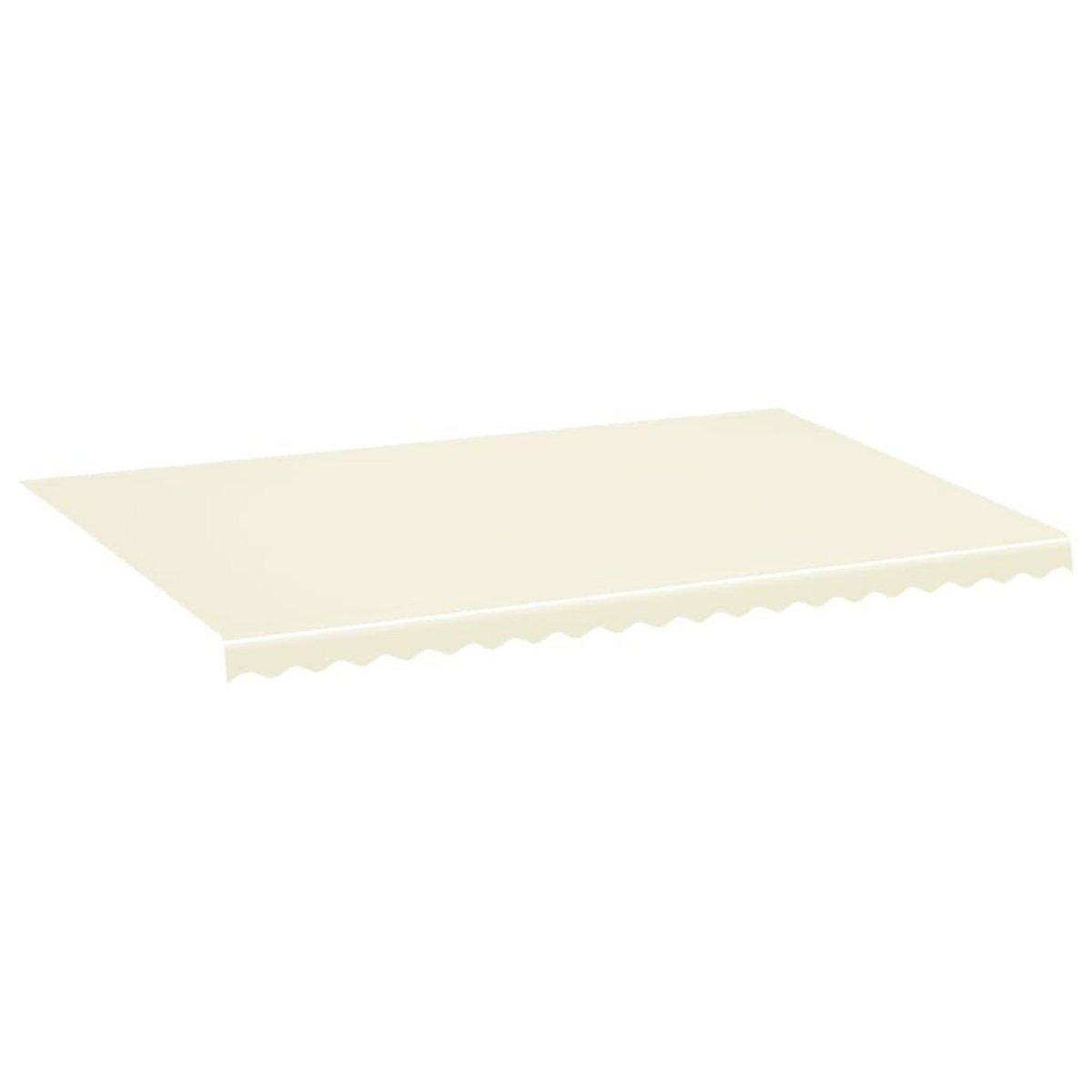 VIDAXL Tissu de remplacement pour auvent Creme 5x3,5 m