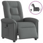 Voir la diapositive 1 : VIDAXL Fauteuil inclinable electrique Gris fonce Tissu