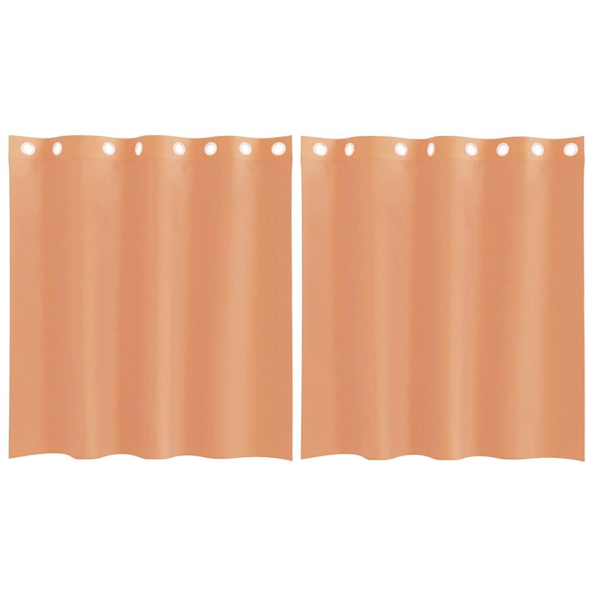 Voir la diapositive 2 : VIDAXL Rideaux en voile avec œillets 2 pcs terre cuite