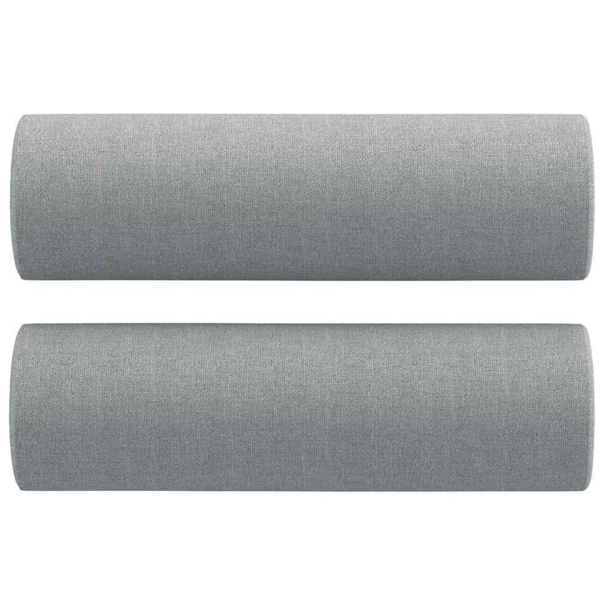 VIDAXL Ensemble de canapes 2 pcs coussins gris clair tissu