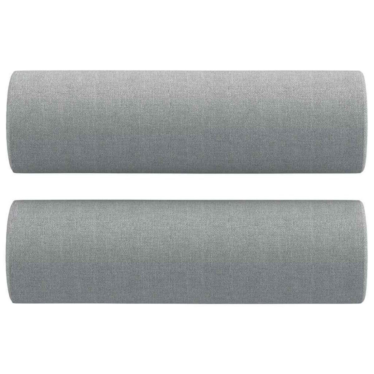 VIDAXL Ensemble de canapes 2 pcs coussins gris clair tissu