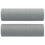 Voir la diapositive 5 : VIDAXL Ensemble de canapes 2 pcs coussins gris clair tissu