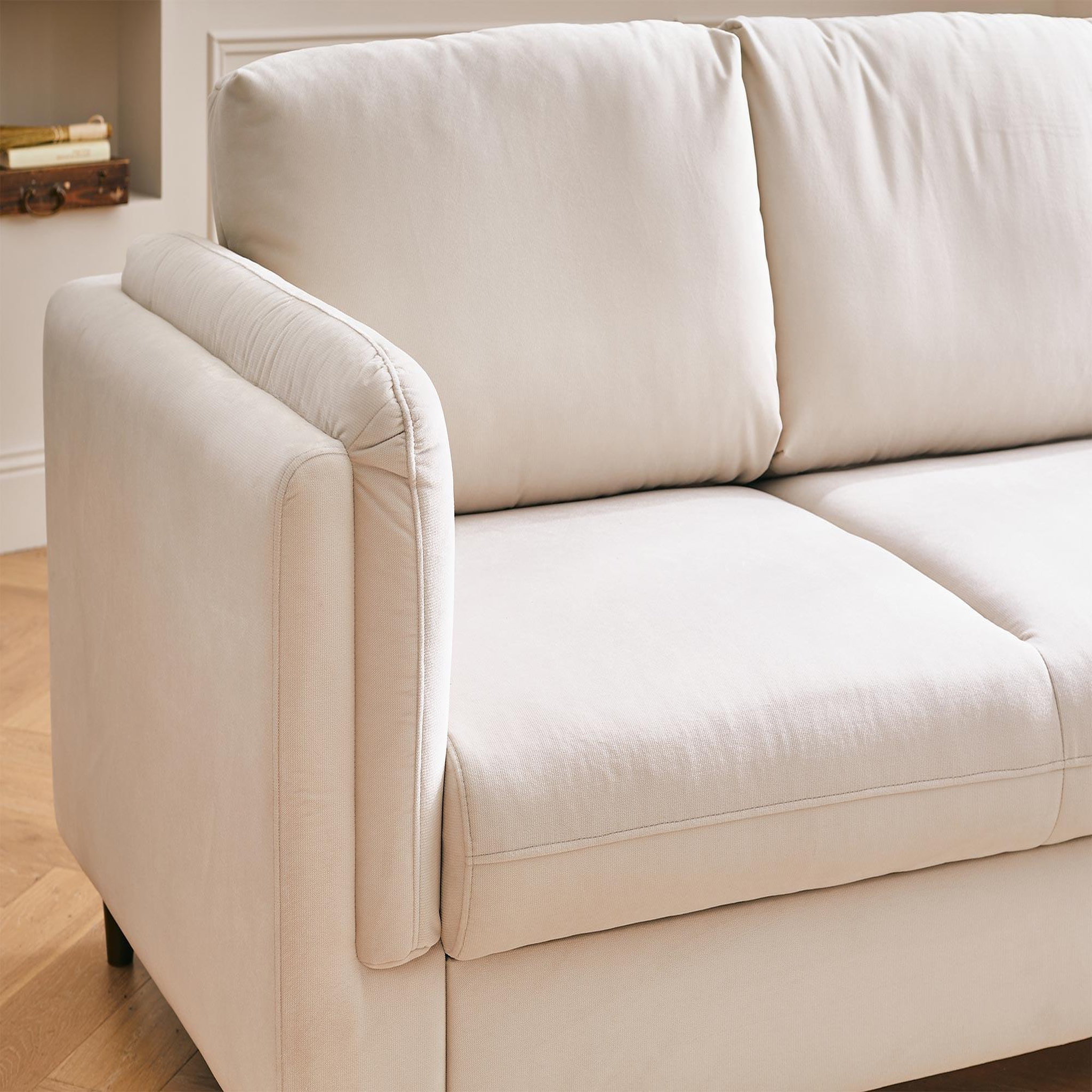 Voir la diapositive 3 : BEST MOBILIER Brooke - canapé 3 places - convertible - en velours