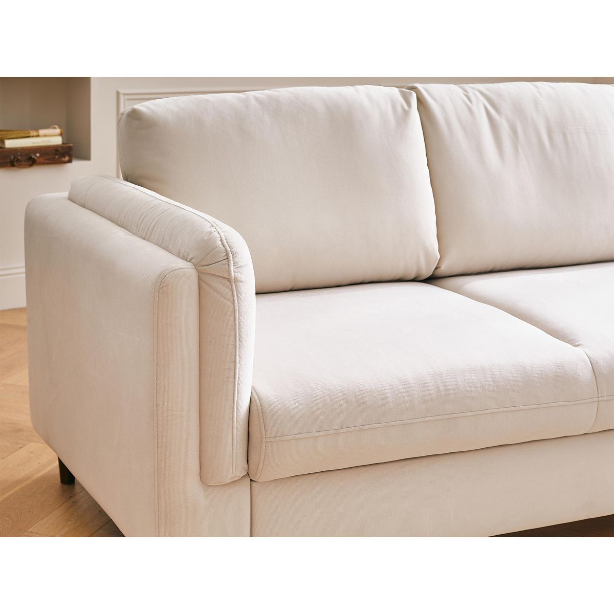 LISA DESIGN Brooke - canapé 3 places - convertible - en velours