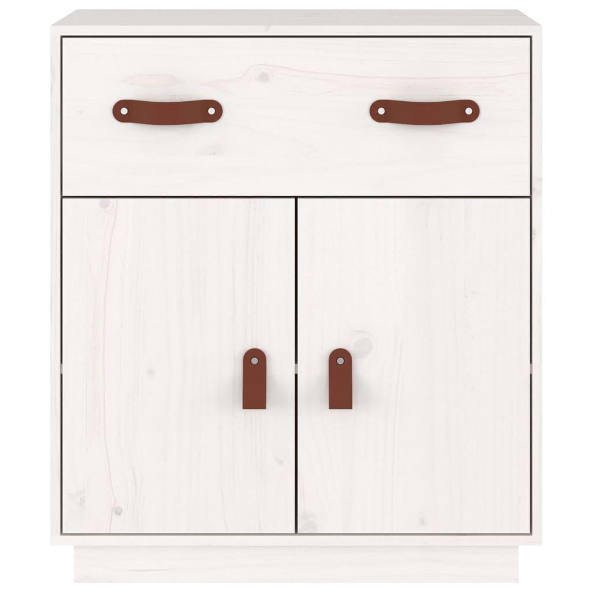 Voir la diapositive 3 : VIDAXL Buffet Blanc 65,5x40x75 cm Bois massif de pin