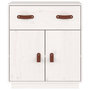 Voir la diapositive 3 : VIDAXL Buffet Blanc 65,5x40x75 cm Bois massif de pin
