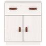 Voir la diapositive 3 : VIDAXL Buffet Blanc 65,5x40x75 cm Bois massif de pin