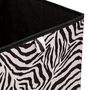 Voir la diapositive 3 : FIVE Lot de 2 boîtes de rangement ZEBRA - L. 31 x l. 31 x H. 31 cm - Noir