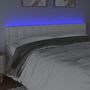 Voir la diapositive 3 : VIDAXL Tete de lit a LED Blanc 200x5x78/88 cm Similicuir
