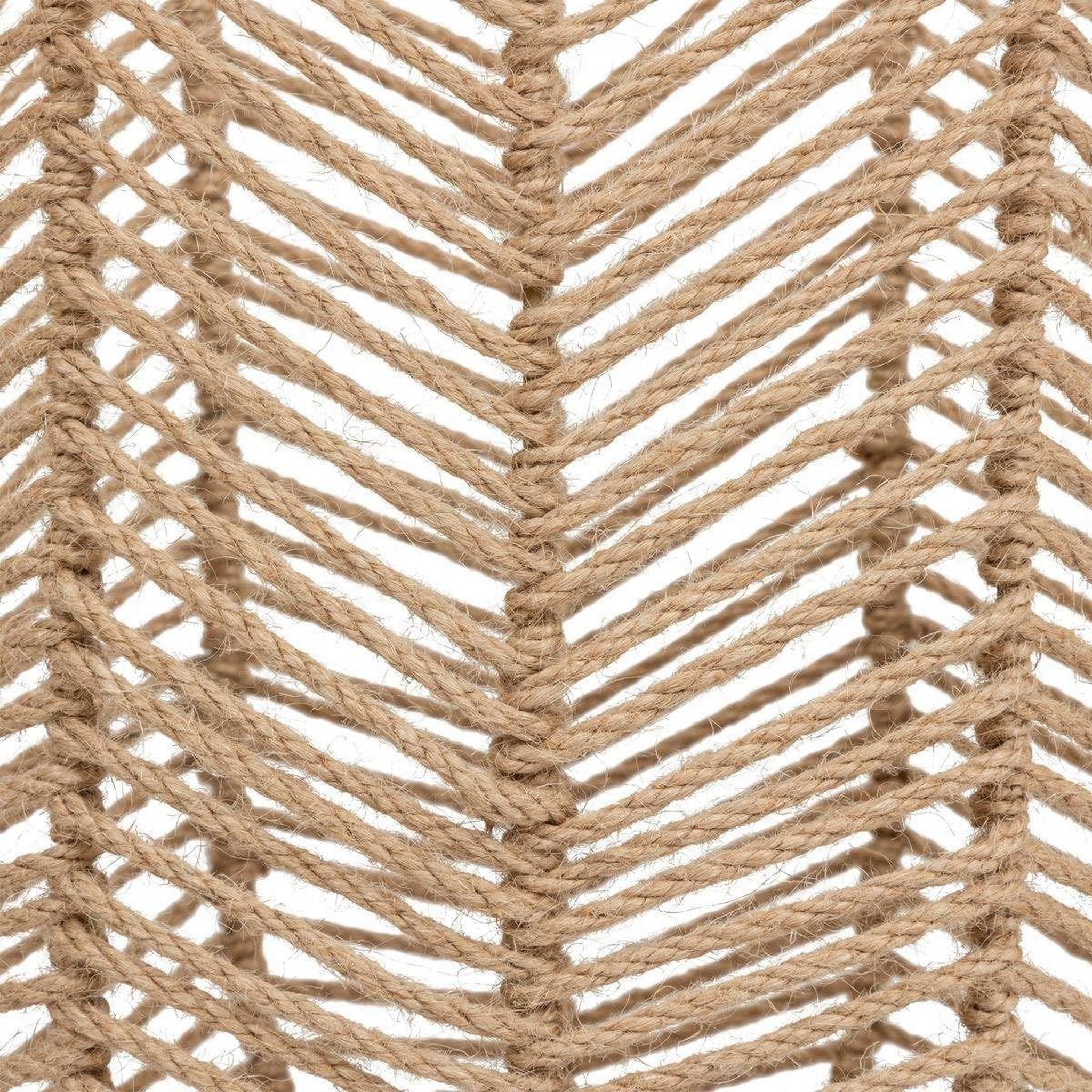 Voir la diapositive 5 : ATMOSPHERA Lot de 3 Paniers en Jute  Floral  37cm Naturel