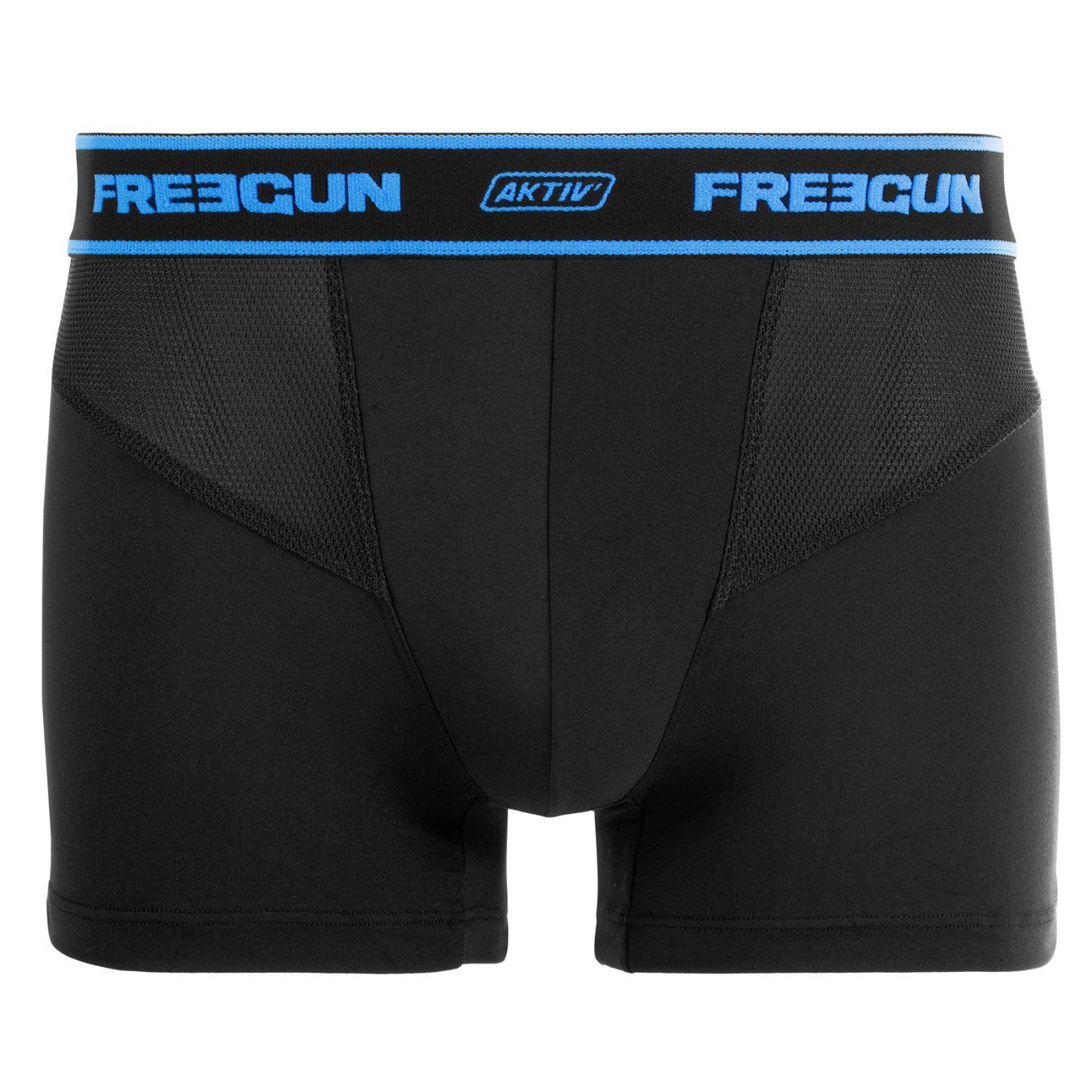 Voir la diapositive 3 : FREEGUN Lot de 3 Boxers homme Aktiv Sport