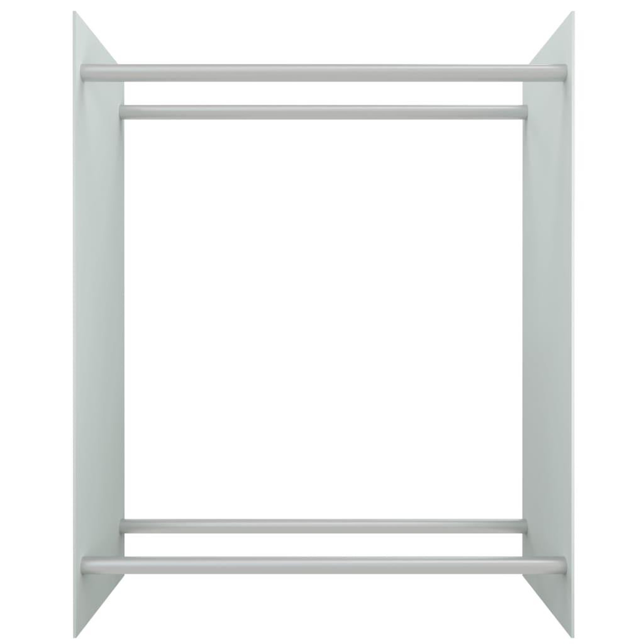 Voir la diapositive 3 : VIDAXL Portant de bois de chauffage Blanc 80x35x100 cm Verre trempe