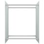 Voir la diapositive 3 : VIDAXL Portant de bois de chauffage Blanc 80x35x100 cm Verre trempe