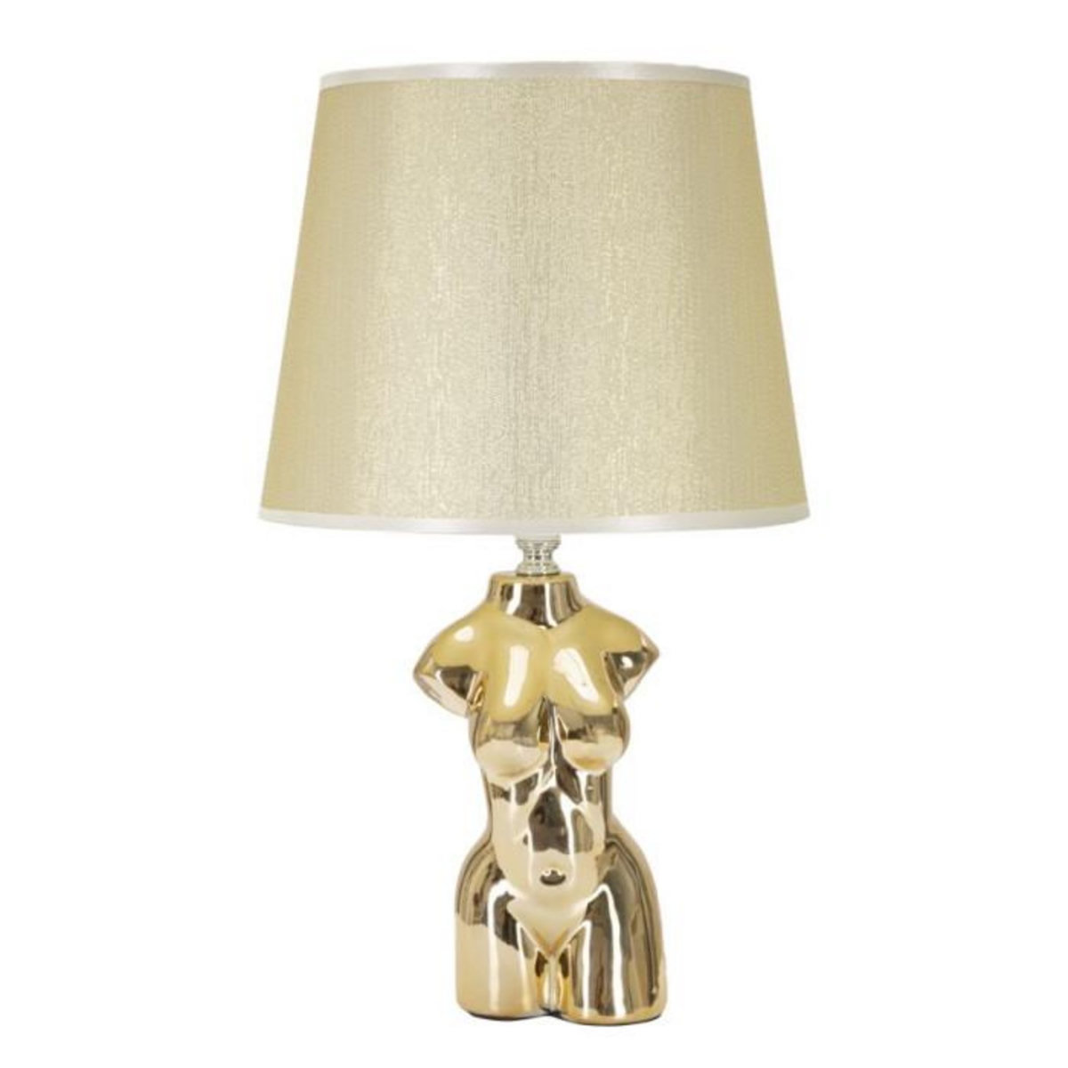 Paris Prix Lampe à Poser en Céramique  Woman  42cm Or