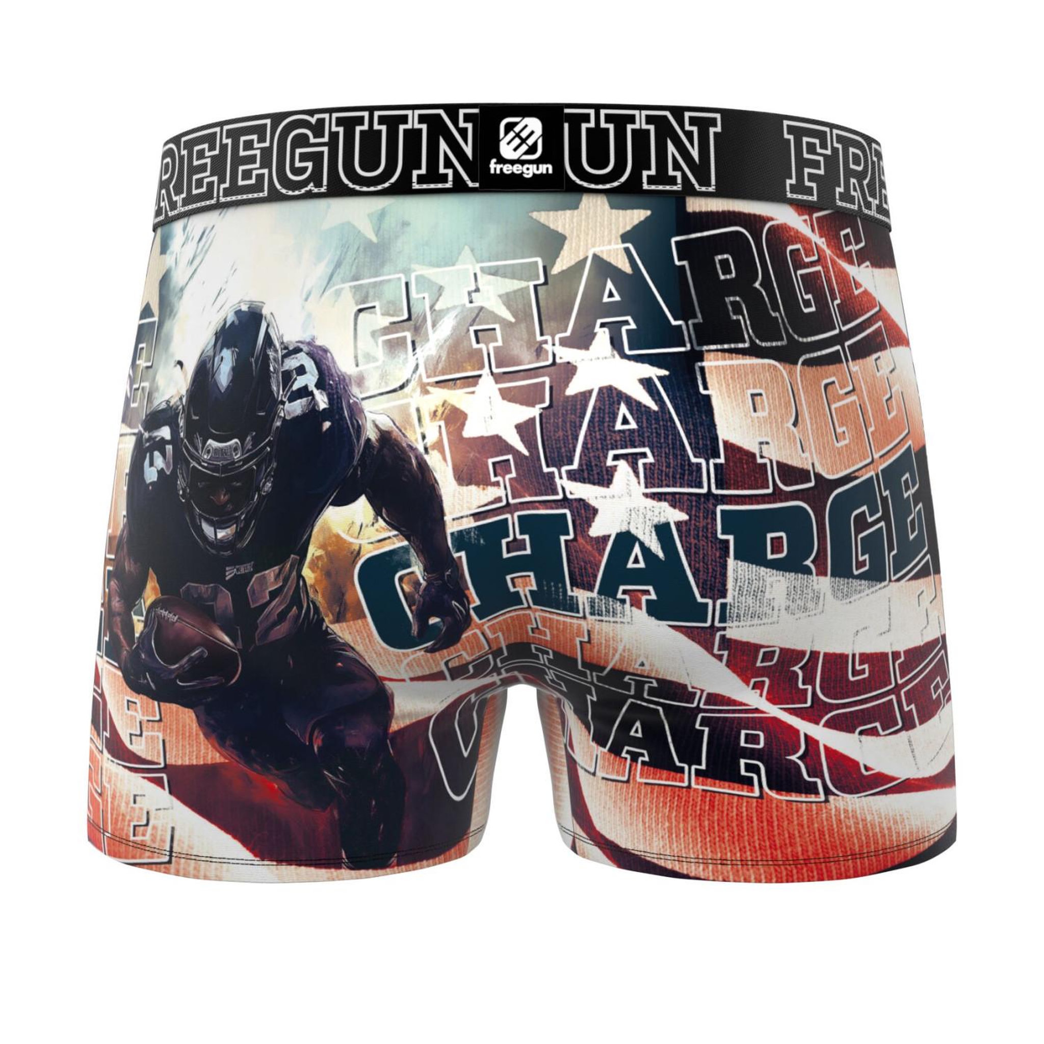 Voir la diapositive 4 : FREEGUN Lot de 3 boxers enfant this is america