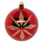 Voir la diapositive 3 : ATMOSPHERA Lot de 8 Boules de Noël  Maison des Couleurs  8cm Rouge & Or