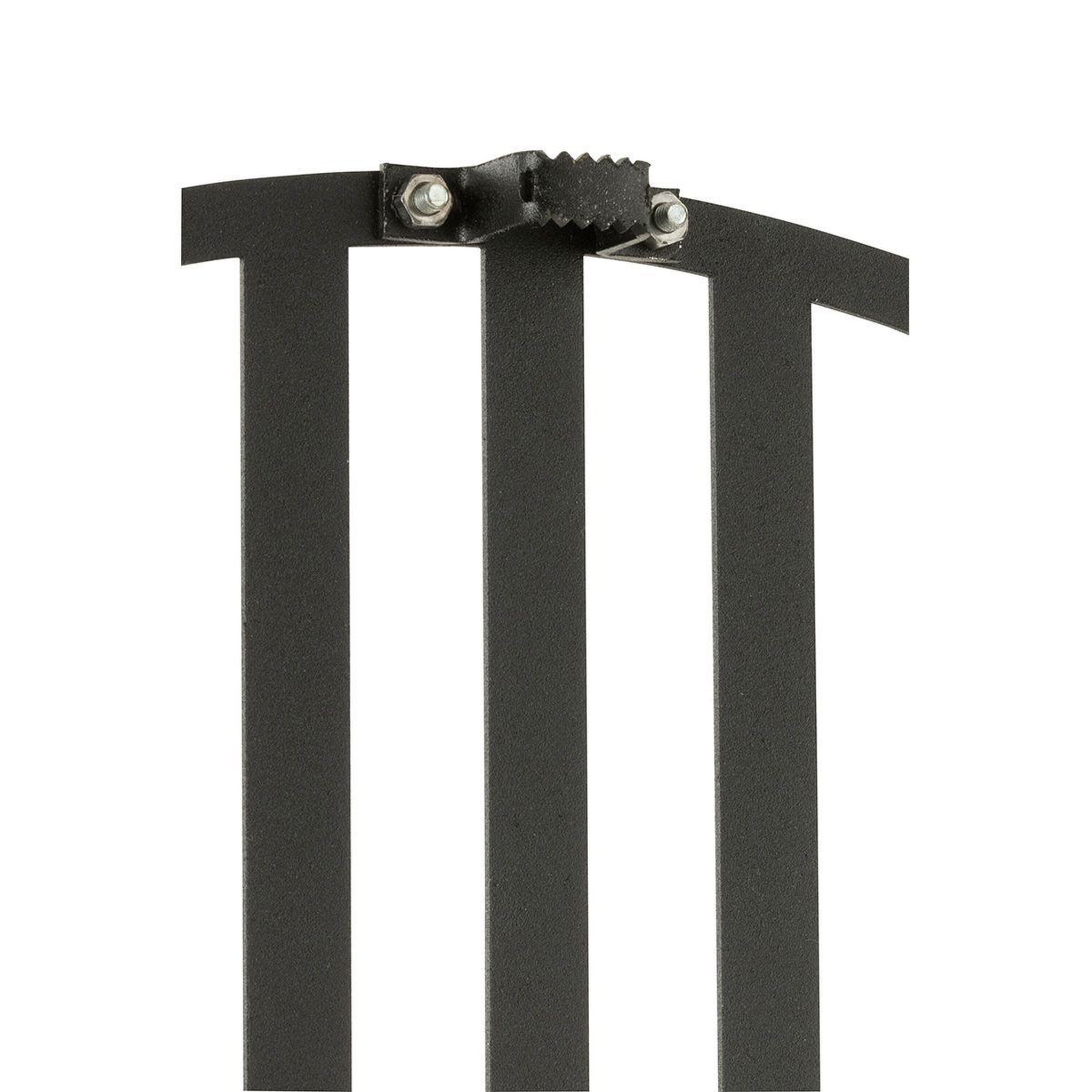 Voir la diapositive 2 : J-LINE Horloge Murale en Métal  Lignes  49cm Noir