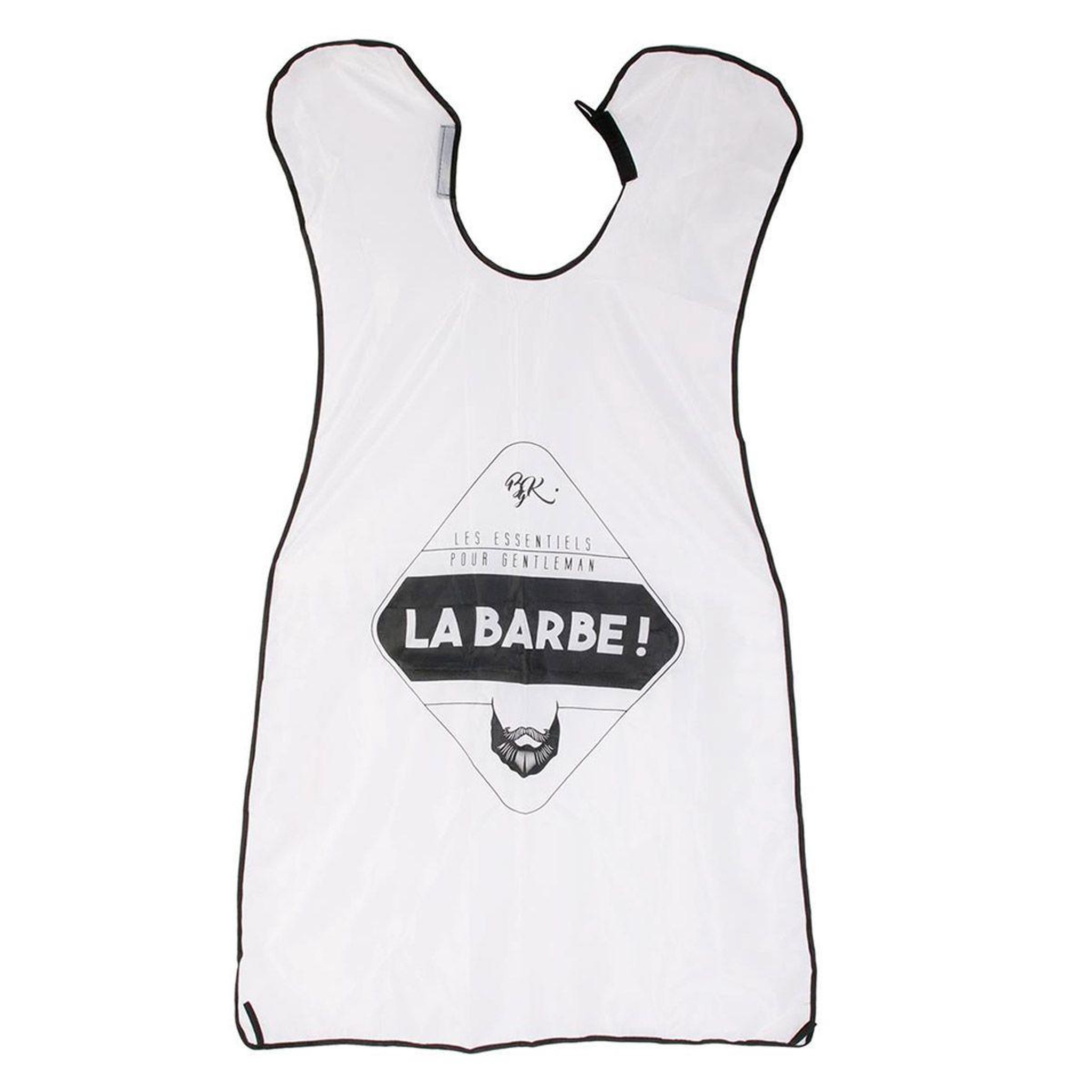 Cosmetic Club Tablier à barbe & moustache  homme  110cm blanc