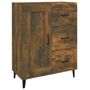 Voir la diapositive 2 : VIDAXL Buffet Chene fume 69,5x34x90 cm Bois d'ingenierie