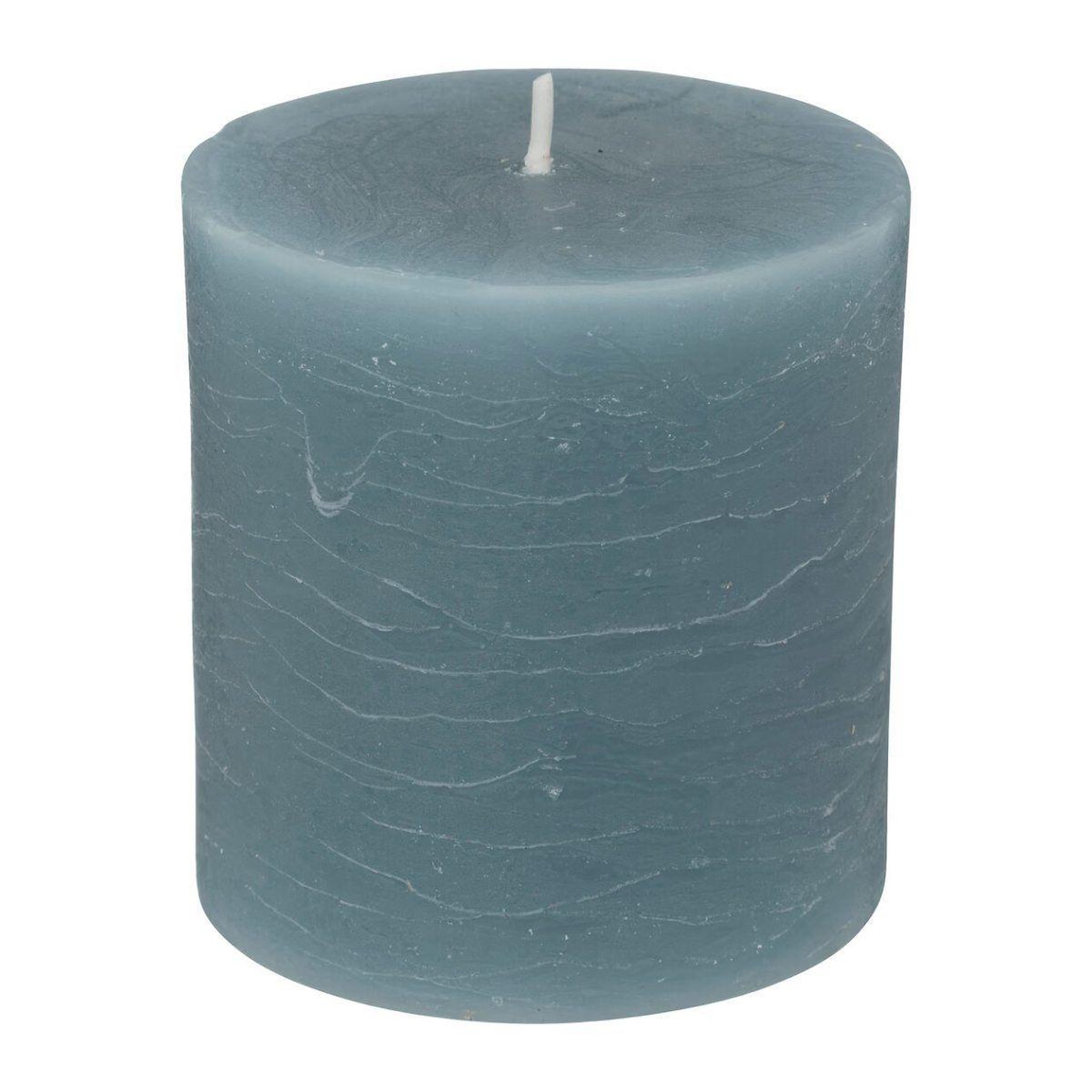 Voir la diapositive 1 : ATMOSPHERA Bougie ronde  rustic  7cm bleu orage