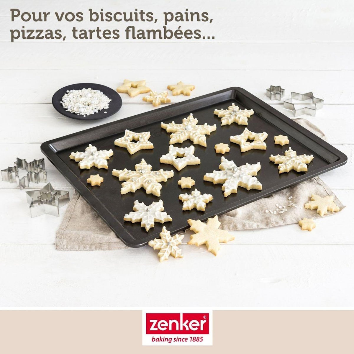 ZENKER Plaque de cuisson four 42 x 32 cm Zenker Black Metallic