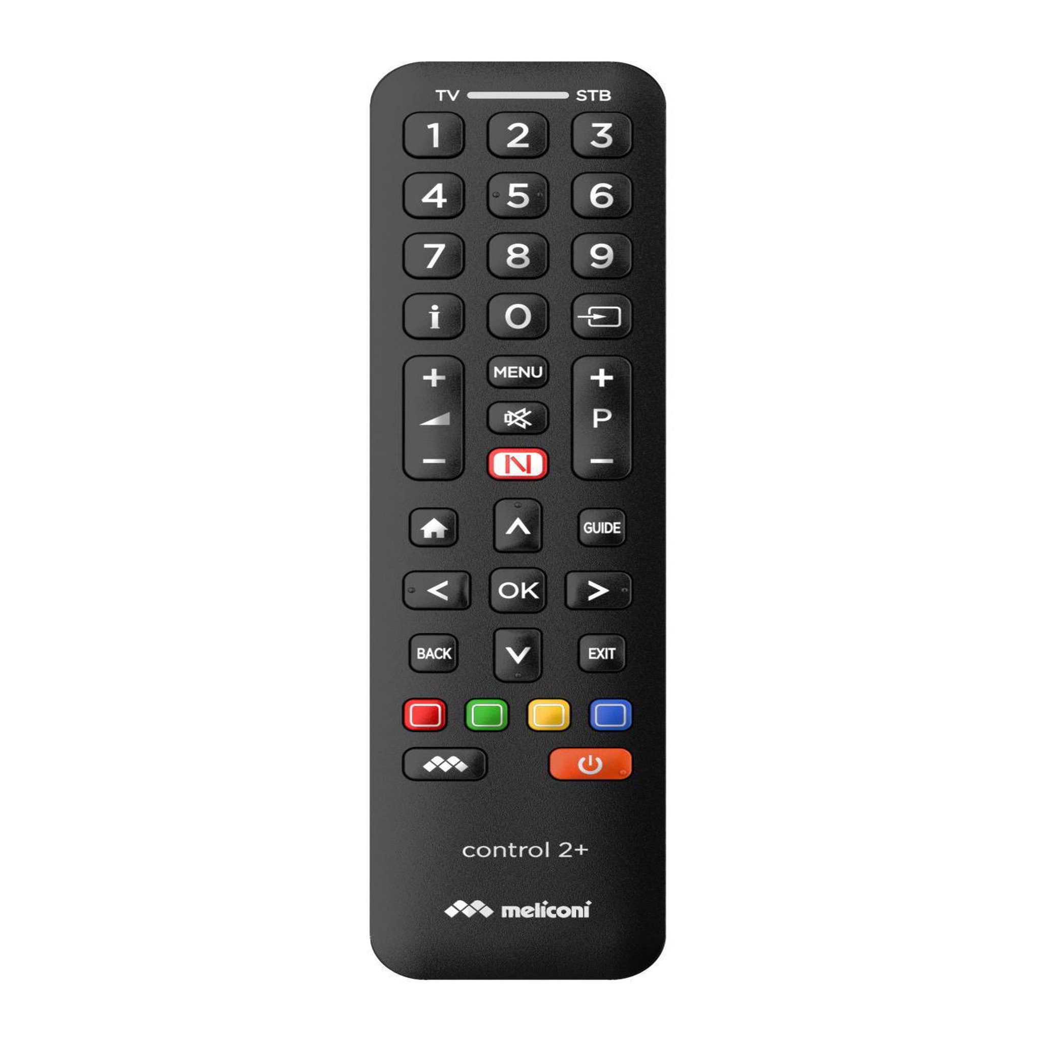 Meliconi Meliconi Control 2+ télécommande IR Wireless TV, Boitier décodeur TV Appuyez sur les boutons