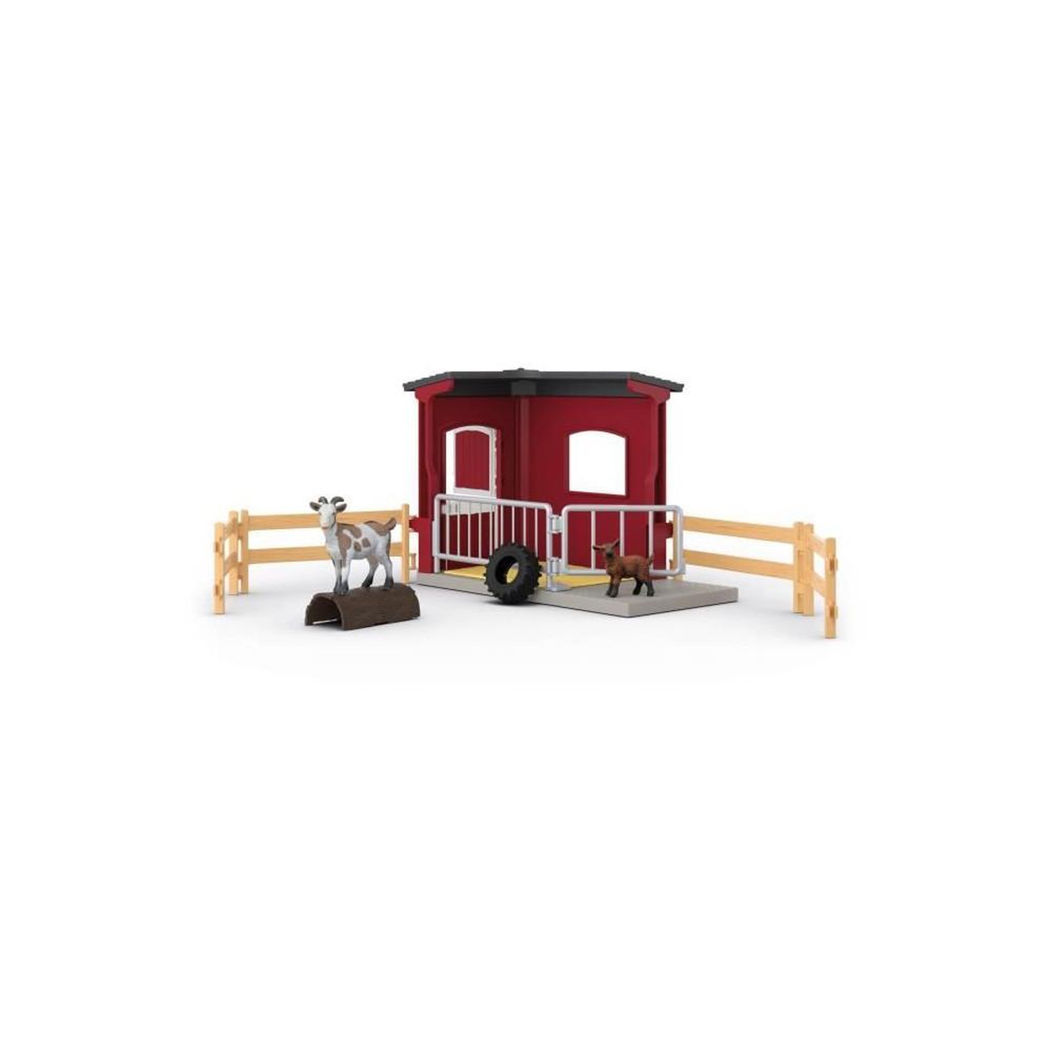 Voir la diapositive 3 : Schleich Figurine �table pour chevres, Schleich 42726 Gamme Farm World
