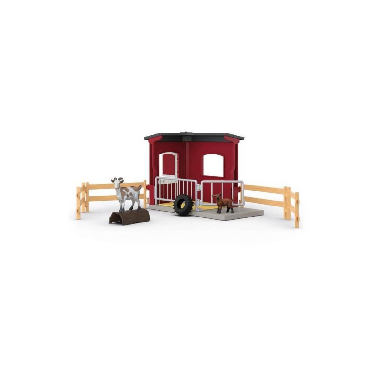 Schleich Figurine �table pour chevres, Schleich 42726 Gamme Farm World