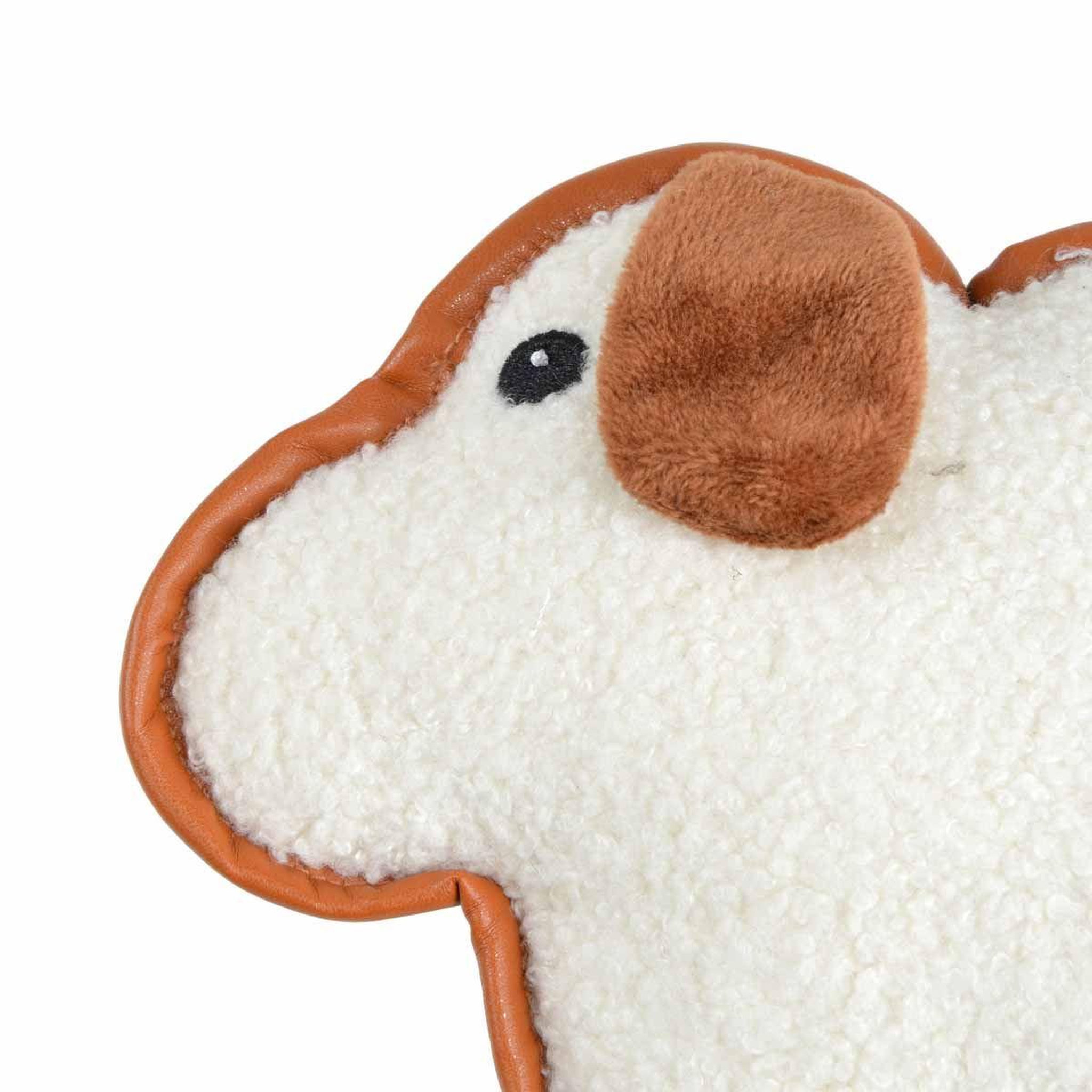 Voir la diapositive 2 : LOVE STORY Jouet peluche mouton pour chien  wooly  24cm écru