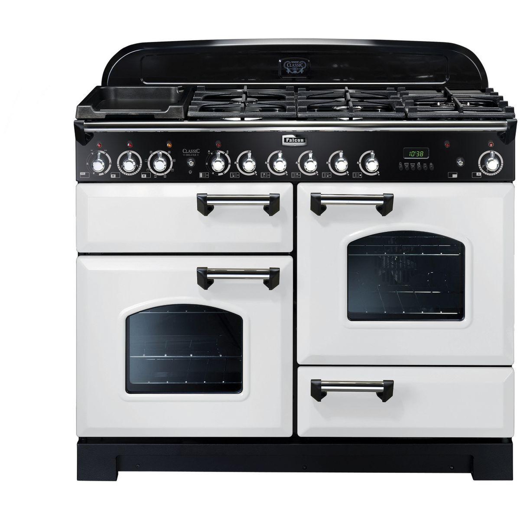 Falcon Piano de cuisson mixte CLASSIC DELUXE 110 BLANC CHROME