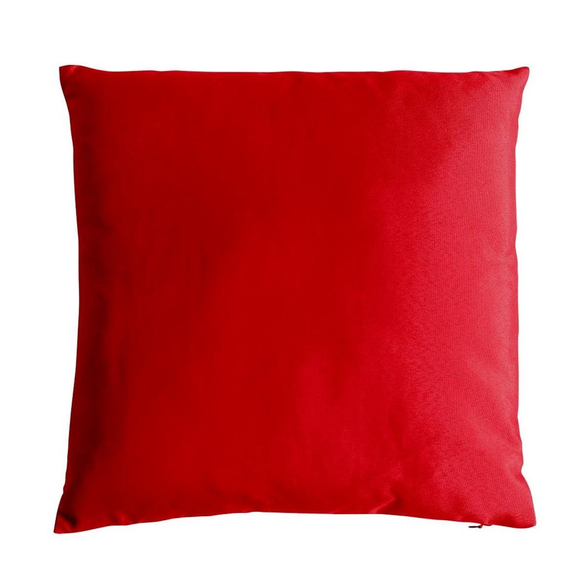 ENJOY HOME Coussin déco uni  basic  40x40cm rouge