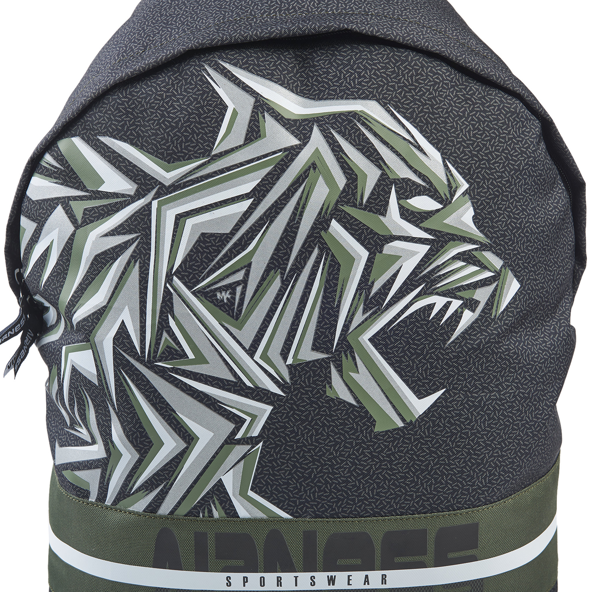 Voir la diapositive 4 : AIRNESS Sac à dos 1 compartiment kaki et noir