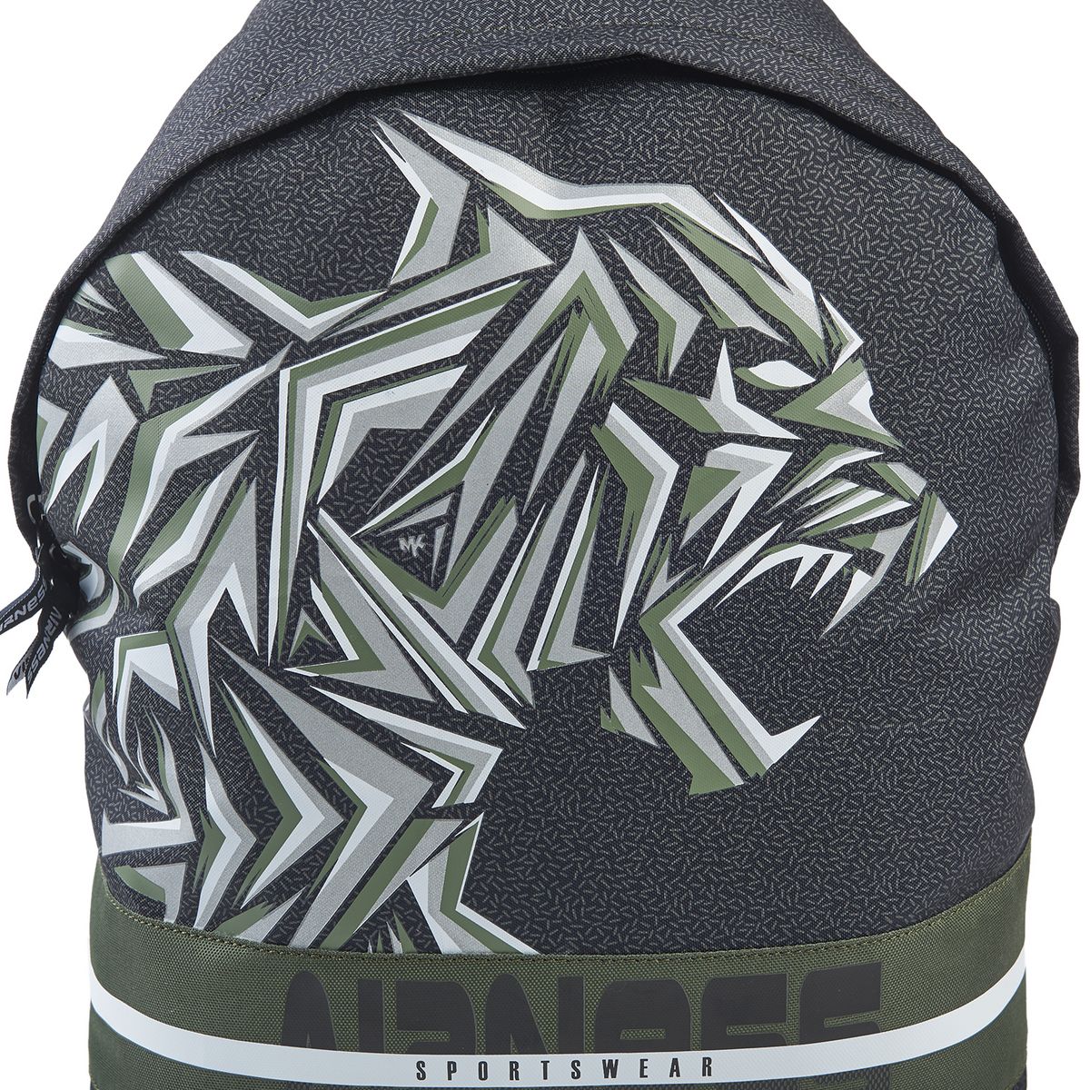 AIRNESS Sac à dos 1 compartiment kaki et noir